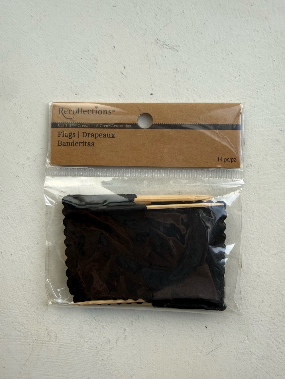 BNIB small black flags